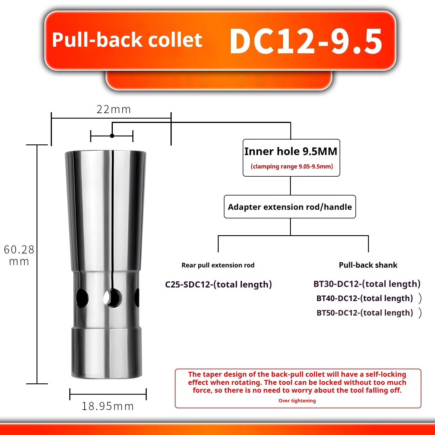 6026 Pull Back Collet DC4 DC6 DC8 DC12 Pull Back Collet Spring Collet Taiwan High Precision Latch Shandong Denso Pricision Tools Co.,Ltd.
